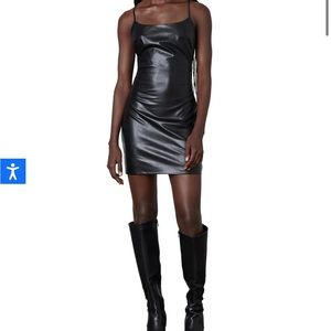 Naithe Brand Hailey Leather Dress